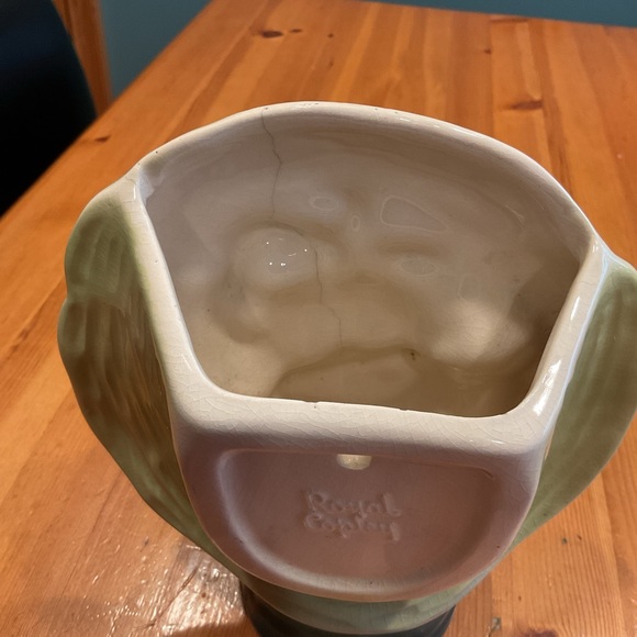 ROYAL COPLEY HEAD VASE VINTAGE BOY GREEN YELLOW LARGE MEXICAN SOMBRERO GIRL? - Picture 9 of 9